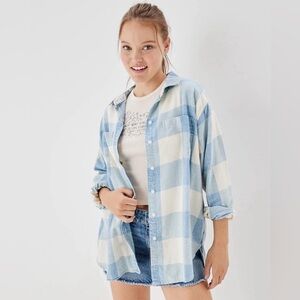 NWT American Eagle Women Oversized Button-Up Shirt